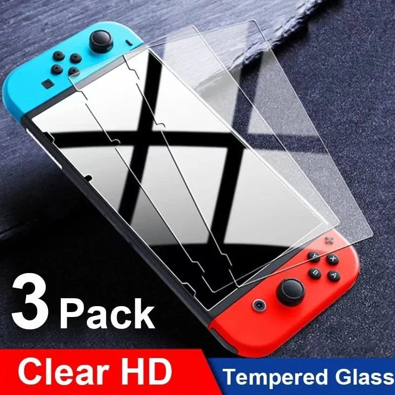 Storazone 1PCS For Switch NS 1/2/3PCS Protective Glass For Nintend Switch Tempered Glass Screen Protector for Nintendos Switch Oled Lite NS Accessories Film