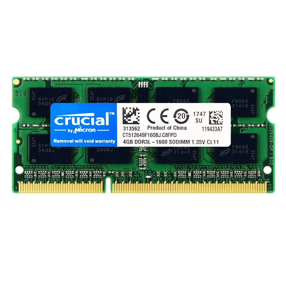 Storazone 1X DDR3L 4GB 1333MHZ DDR3 4GB 8GB Laptop Ram 1066mhz 1333mhz 1600Mhz 1866Mhz PC3L 10600S 12800S DDR3L 204Pin 1.35V SODIMM Notebook Memory