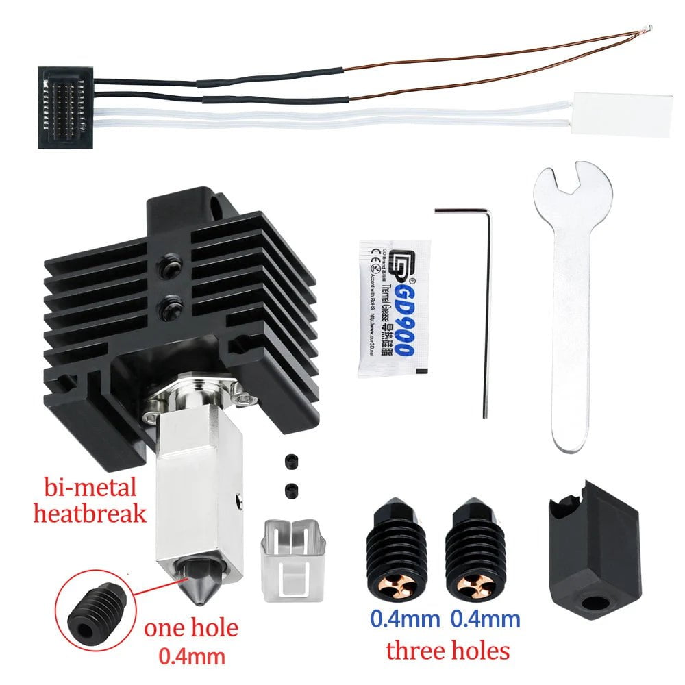 Storazone 2.0 Kit EE / For Bambu Lab X1 X1C Upgraded V2.0 For Bambu Hotend Cht Nozzle Bambulab Cht Nozzle X1c Bambu Lab P1p Hotend Bambu Lab P1s Hotend High Flow Bi Metal