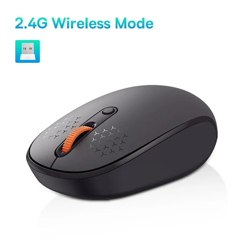 Storazone 2.4G Grey Baseus F01B Mouse Wireless Bluetooth 5.0 Mouse 1600 DPI Silent Click For MacBook Tablet Laptop PC Gaming Accessories