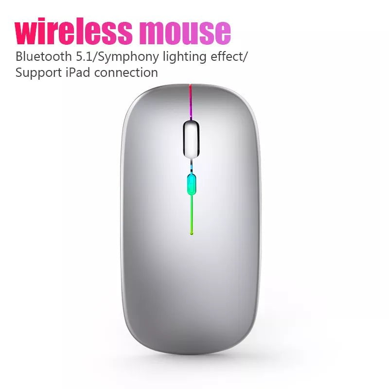 Storazone 2.4G Wireless Mouse RGB Rechargeable Bluetooth Mice Wireless Computer Mause LED Backlit Ergonomic Gaming Mouse for Laptop PC