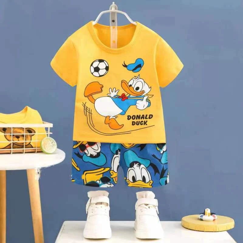 Storazone 2 / 9M Mickey mouse Baby Kids Sport Clothing Disney Clothes Sets for Boys Costumes summer Cotton Baby Clothes 0 -3Years Old