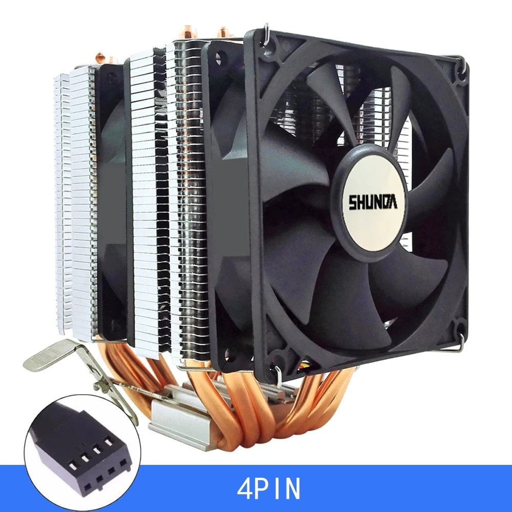 Storazone 2 FAN 4PIN NO LAMP / LGA115X1200-1366-775 / Fixed Color x99 Processor Cooler 6 Heat Pipes Cpu Cooler For Intel Lga 2011-V3 1700 1151 AM4 AM3 4PIN PWM IWONGOU Hurricane Air Cooler Cpu