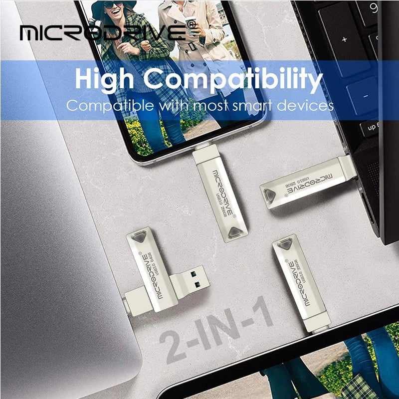 Storazone 2 in 1 OTG USB 3.0 & usb-C Flash Pen Drive Memory Stick Usb3.0 flash disk 128GB 256G 512G Type C Pendrive free shipping