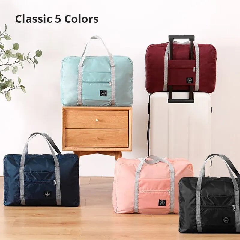 Storazone 2 Pack Foldable Travel Duffel Bag for Airlines Carry on Bag Weekender Overnight Hospital Tote Bag Gym Duffel Bag Women Men