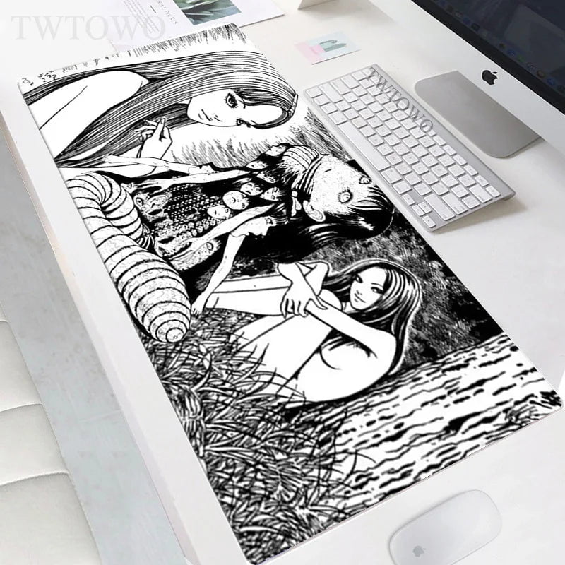 Storazone 2 / Size 800x300x2 mm Mousepad New HD Custom Computer MousePads Mouse Mat Desk Mats Junji Ito Soft Office Natural Rubber Anti-slip Mouse Mat Mice Pad