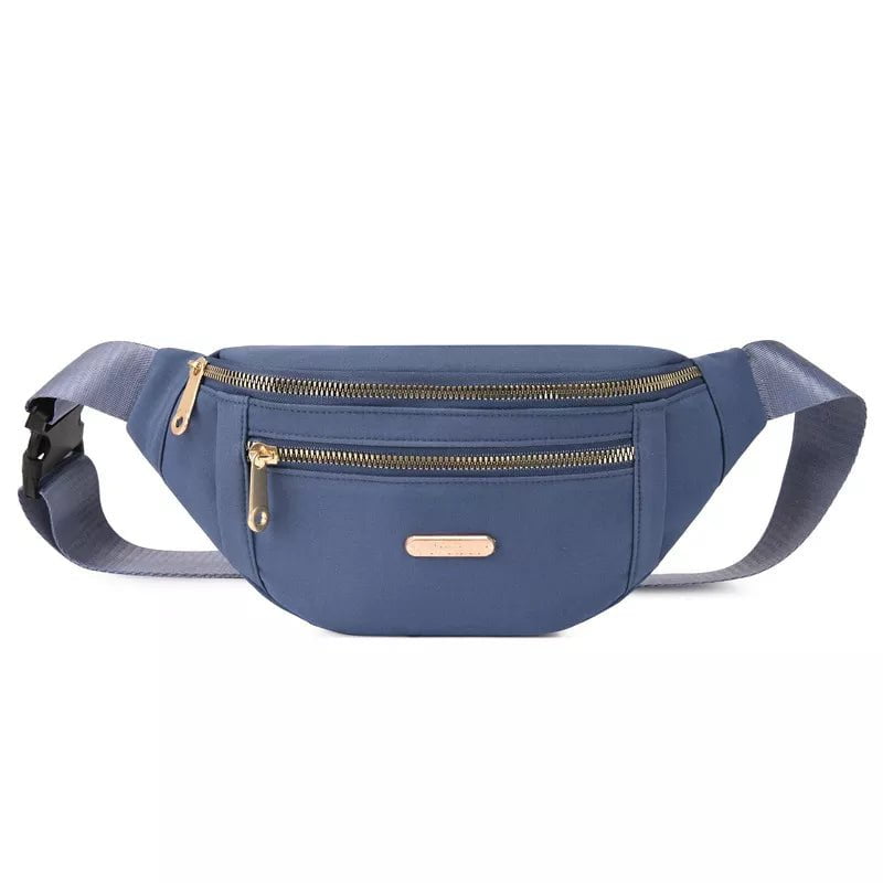 Storazone 2 Waist Bags for Women Oxford Leisure Color Waist Bag Shoulder Crossbody Chest Bags Handbags All-match Messenger Belt Bags