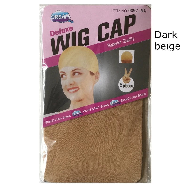 Storazone 20 pieces (10 packs) Wig Cap Wig Nets Stretch Mesh Snood Hair Net Dark Beige Wig Caps