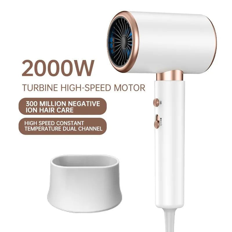 Storazone 2000W 5th Gear Professional Hair Dryer Negative Lonic Blow Dryer Hot Cold Wind Air Brush Hairdryer Strong PowerDryer Salon Tool