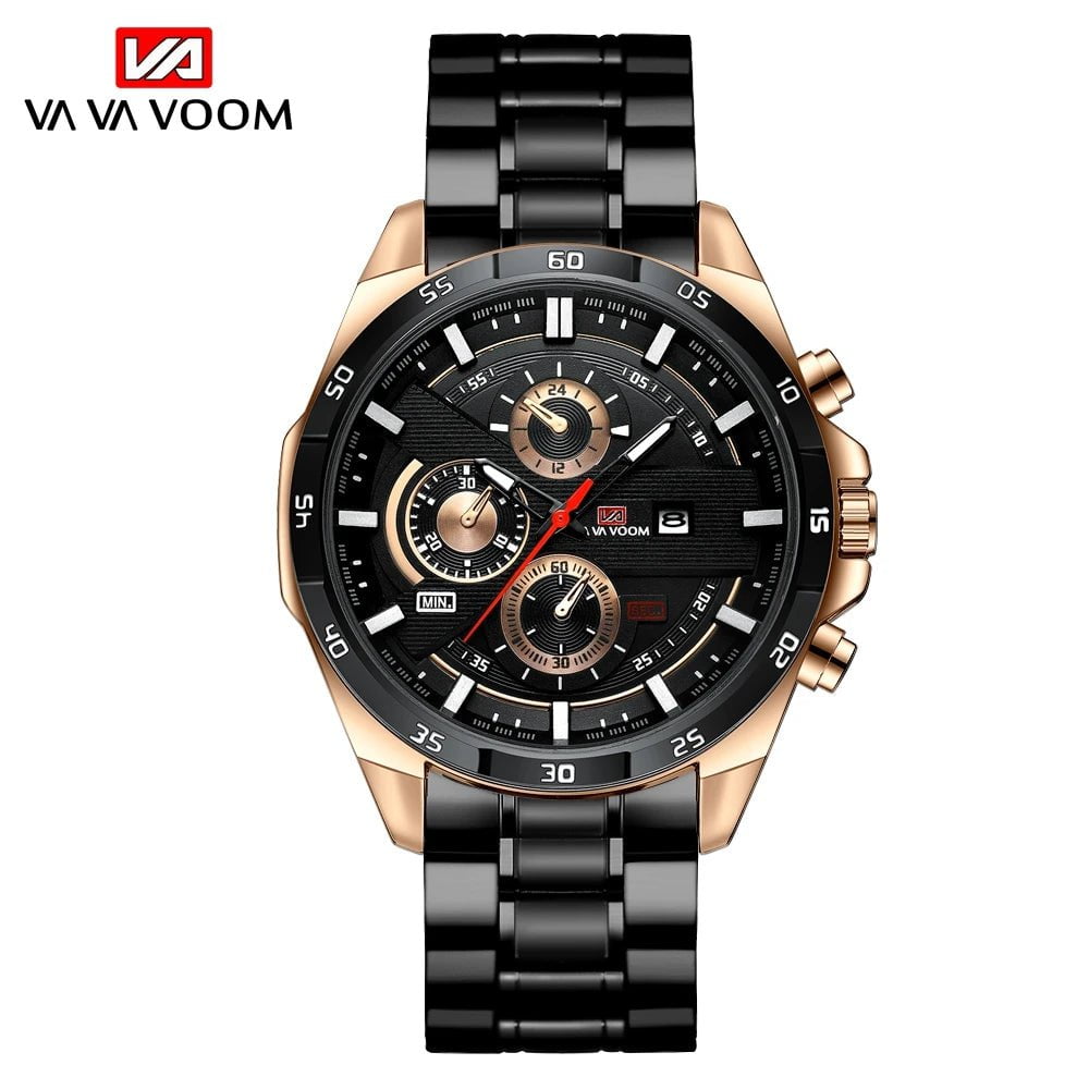 Storazone 2022 New Top Watch Mens Sport Stainless Steel Band Waterproof Casual Military Army Outdoor Run Hiking Leather Watches Clock Man