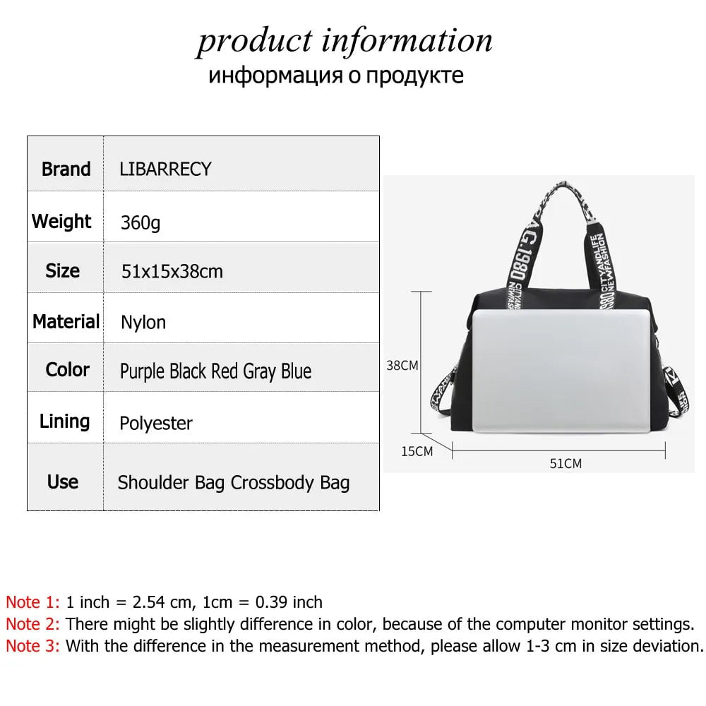 Storazone 2023 Casual Solid Color Ladies Shoulder Bags Large Capacity Fashion Design Women Handbag High Quality Nylon Women's Travel Bags