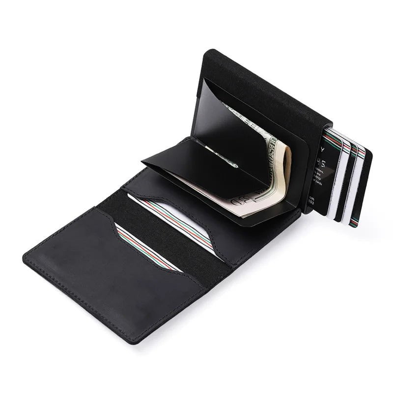 Storazone 2023 For Apple Airtag Wallet Men Carbon Fiber Fashion ID Credit Card Holder Rfid Slim Airtag Slide Wallet Designer Cardholder