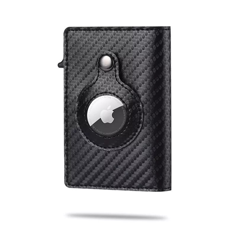 Storazone 2023 For Apple Airtag Wallet Men Carbon Fiber Fashion ID Credit Card Holder Rfid Slim Airtag Slide Wallet Designer Cardholder