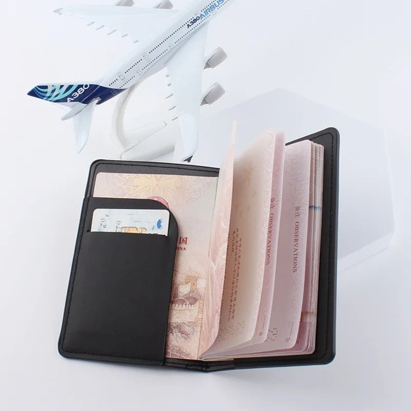 Storazone 2023 Lover Couple Passport Cover Hot Stamping Simple Plane Women Men Travel Wedding Passport Covers Holder Fashion Wedding Gift