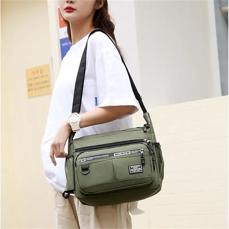 Storazone 2023 Men's Messenger Bag Crossbody Shoulder Bags Men Small Sling Pack For Work Business Waterproof Oxford Packs Satchel Purse