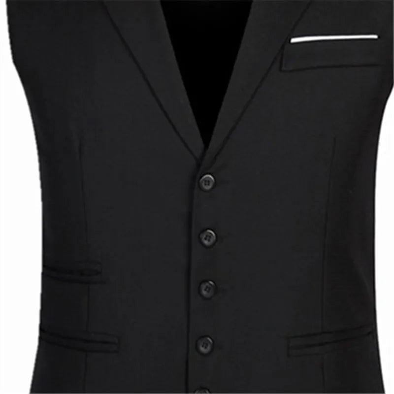 Storazone 2023 New Arrival Dress Vests For Men Slim Fit Mens Suit Vest Male Waistcoat Gilet Homme Casual Sleeveless Formal Business Jacket