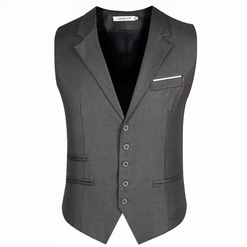 Storazone 2023 New Arrival Dress Vests For Men Slim Fit Mens Suit Vest Male Waistcoat Gilet Homme Casual Sleeveless Formal Business Jacket