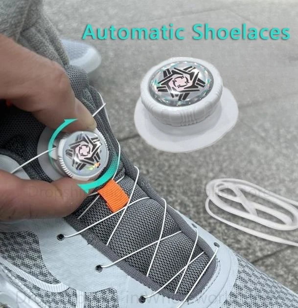 Storazone 2023 New Automatic Laces Sneakers Swivel Buckle Shoelaces Without ties Adults Kids Lazy No Tie Shoe laces Shoe Accessories 1Pair