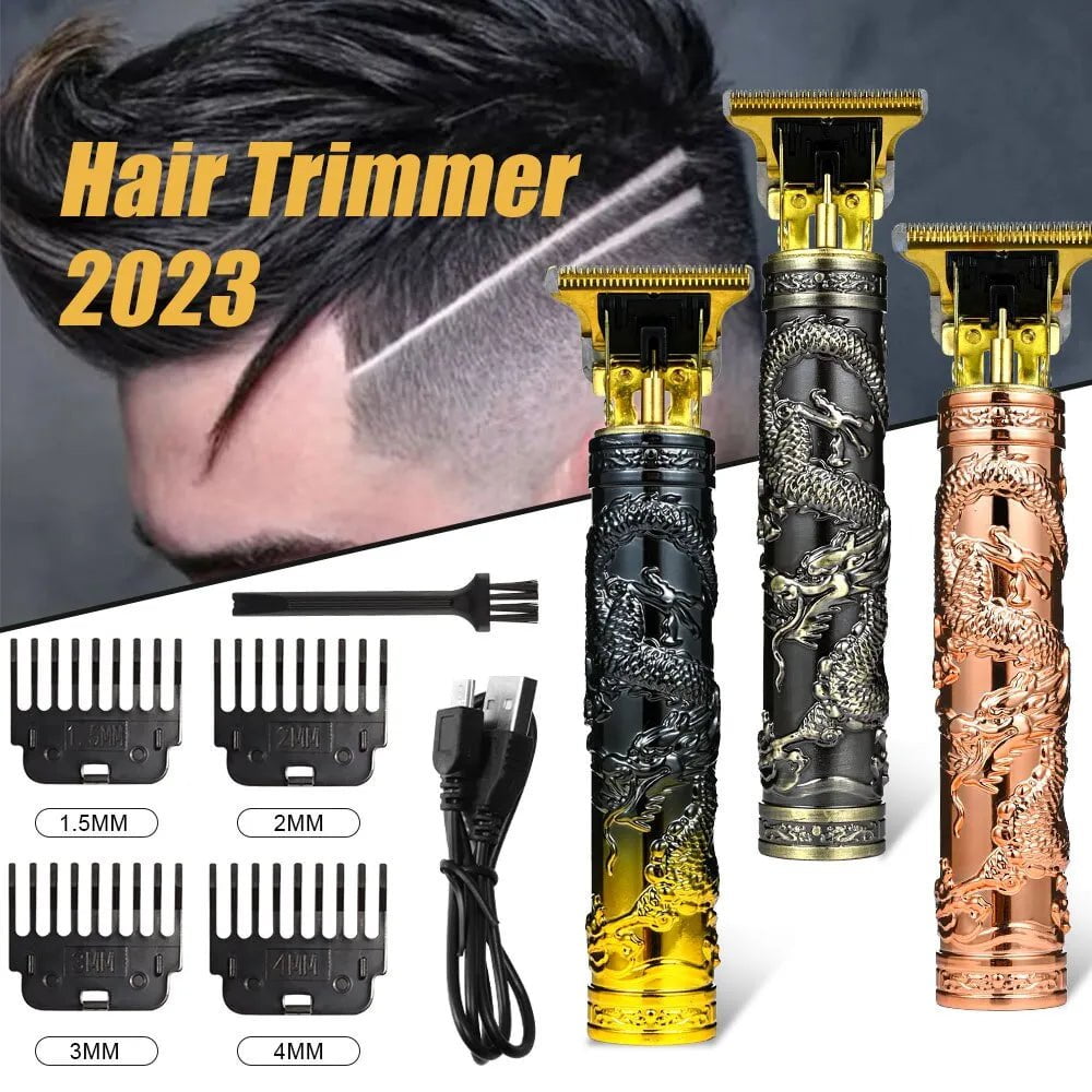 Storazone 2023 New Vintage T9 Electric Cordless Hair Cutting Machine Professional Hair Barber Trimmer For Men Clipper Shaver Beard Lighter