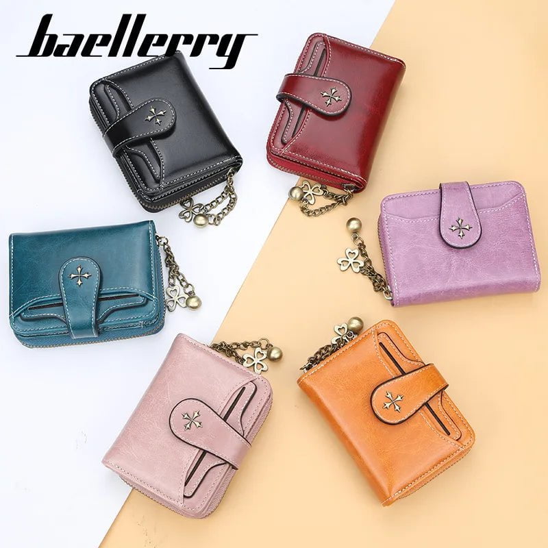 Storazone 2023 New Women Wallets Fashion Short PU Leather Top Quality Card Holder Female Zipper Purse