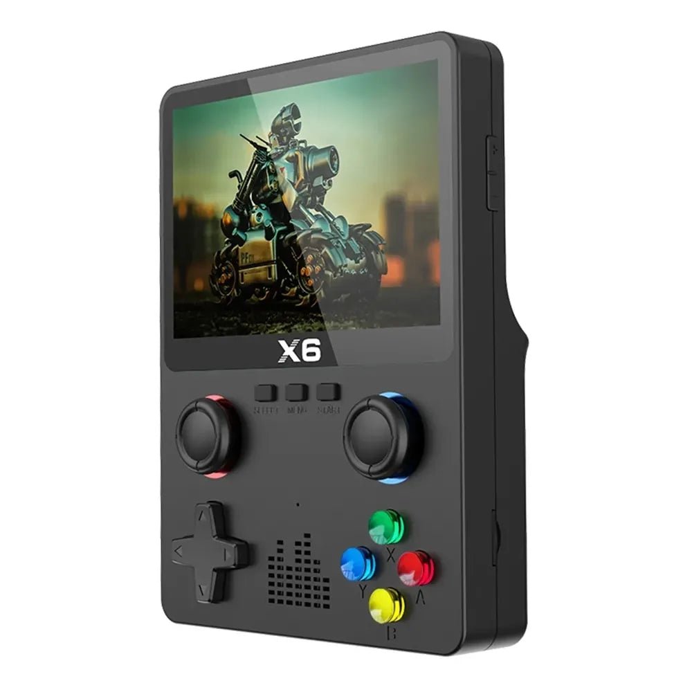 Storazone 2023 New X6 3.5Inch IPS Screen Handheld Game Player Dual Joystick 11 Simulators GBA Video Game Console for Kids Gifts