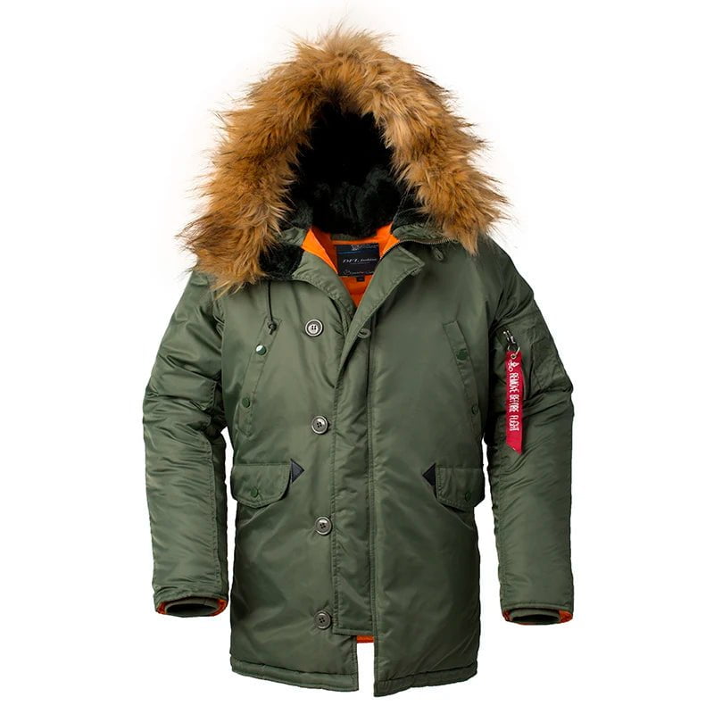 Storazone 2023 Winter N3B puffer men long Куртка аляска coat military fur hood warm tactical bomber army korean thick parka