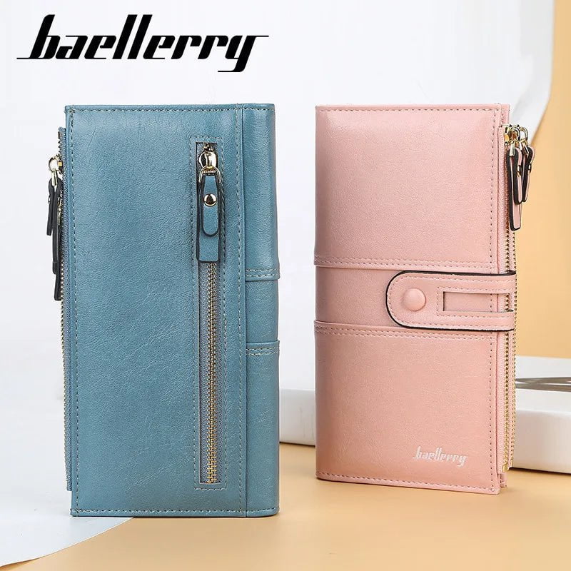 Storazone 2023 Women Wallets Fashion Long PU Leather Top Quality Card Holder Classic Female Purse  Zipper Brand Wallet For Women