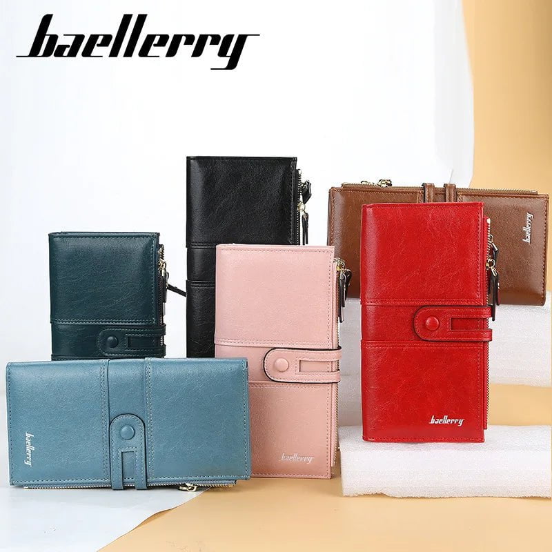 Storazone 2023 Women Wallets Fashion Long PU Leather Top Quality Card Holder Classic Female Purse  Zipper Brand Wallet For Women