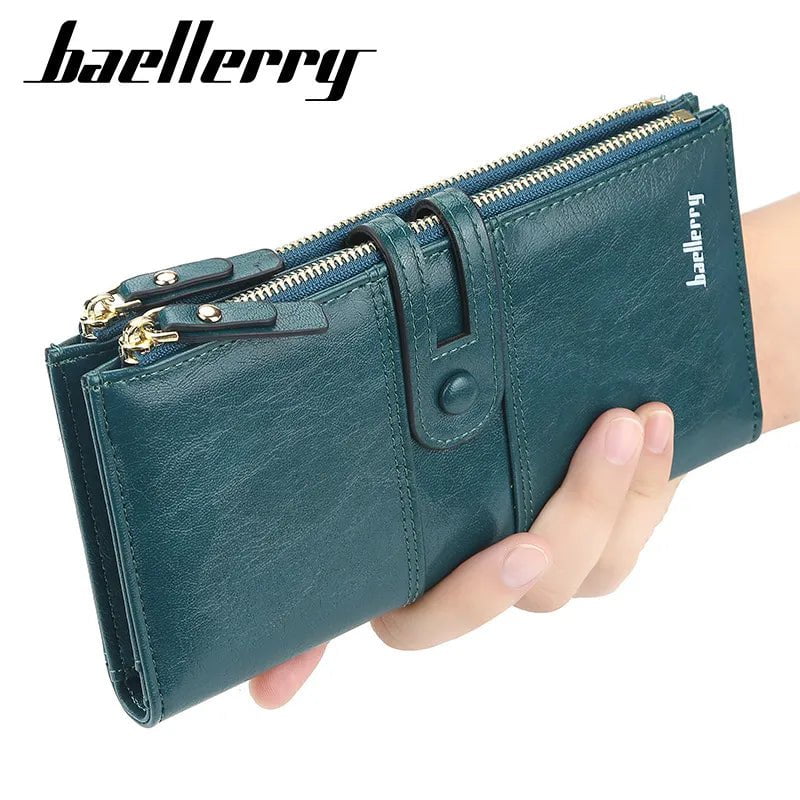 Storazone 2023 Women Wallets Fashion Long PU Leather Top Quality Card Holder Classic Female Purse  Zipper Brand Wallet For Women