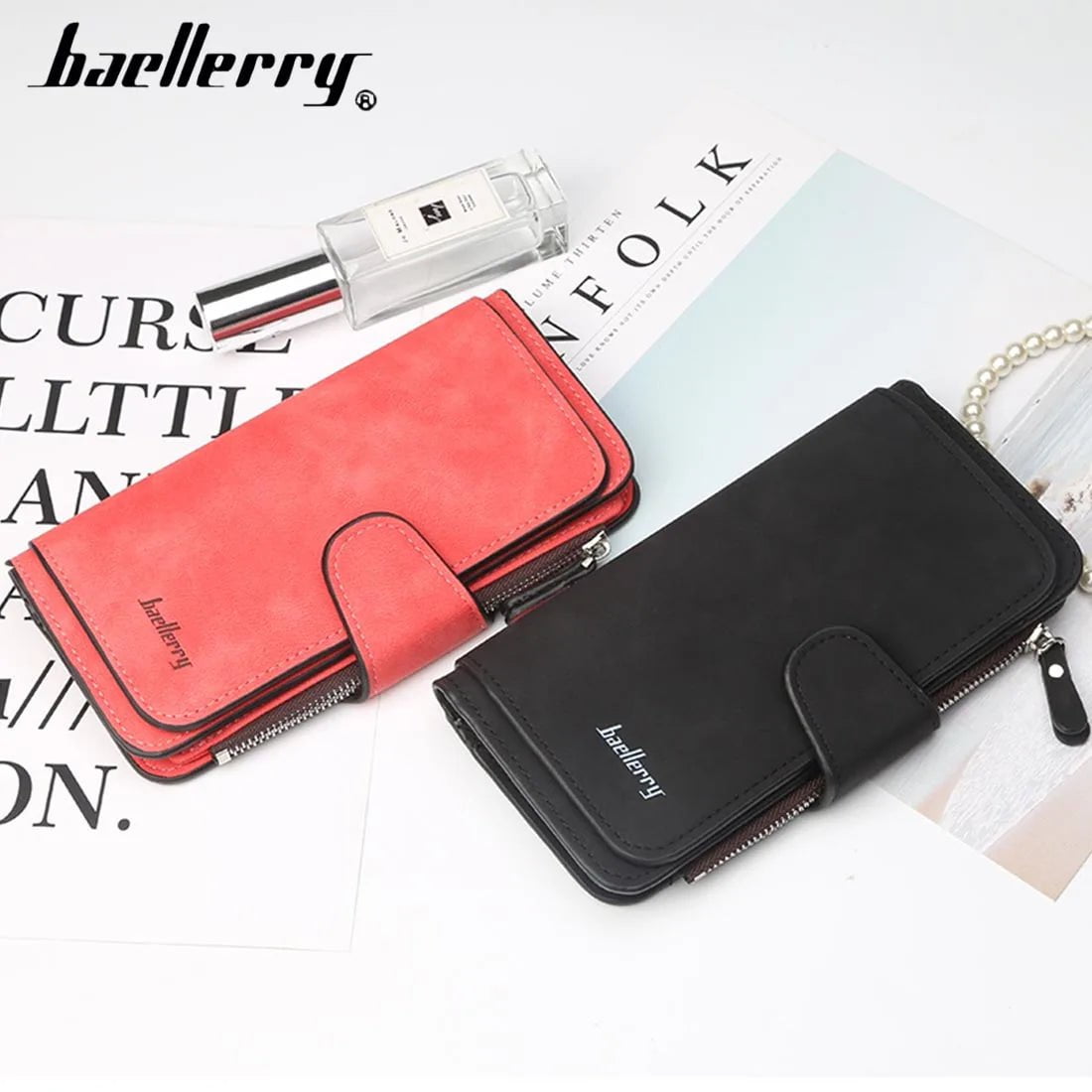 Storazone 2023 Women Wallets Fashion Long PU Leather Top Quality Card Holder Classic Female Purse  Zipper  Wallet For Women