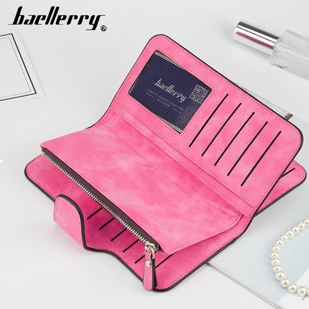 Storazone 2023 Women Wallets Fashion Long PU Leather Top Quality Card Holder Classic Female Purse  Zipper  Wallet For Women