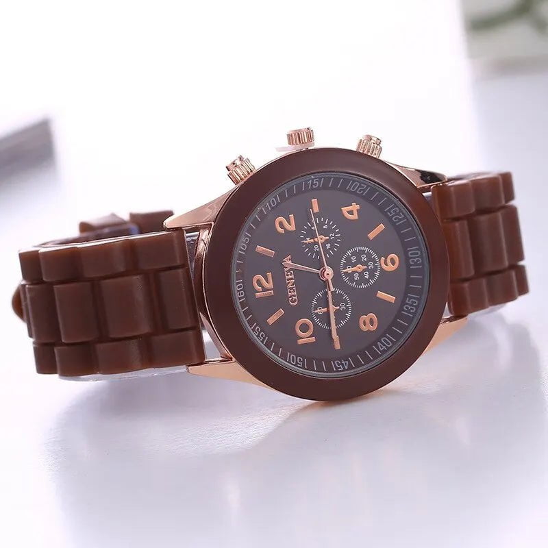 Storazone 2023 Women Watches New Fashion Luxury Brand Women's Watch Silicone Strap Quartz Wrist Watch For Female Relogio Feminino