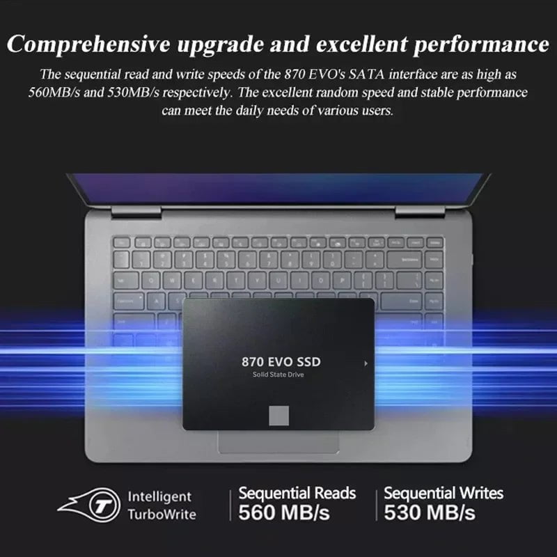 Storazone 2024 Brand SSD 870 EVO SATAIII  4T 2TB 1TB  Internal Solid State Disk HDD Hard Drive 560MB/S  2.5inch Laptop Desktop PC Original