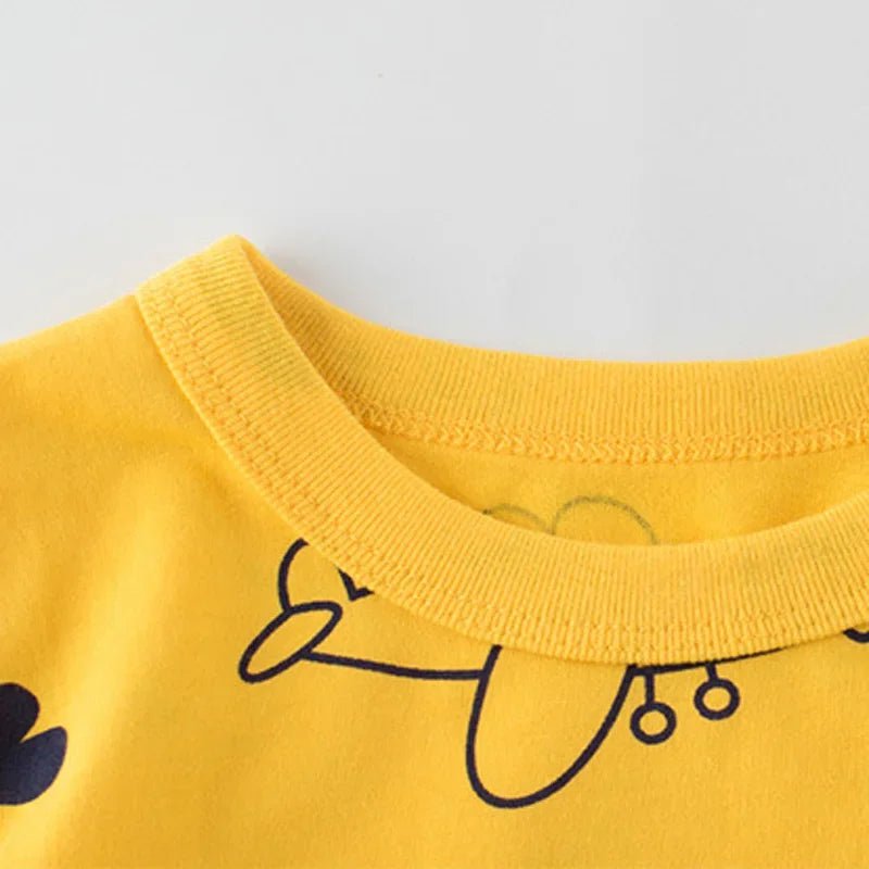 Storazone 2024 Children's T-Shirt for Boys Girls Kids Shirts Baby Short Sleeve Full Print Toddler Cotton Cartoon Car Tee Tops Clothing