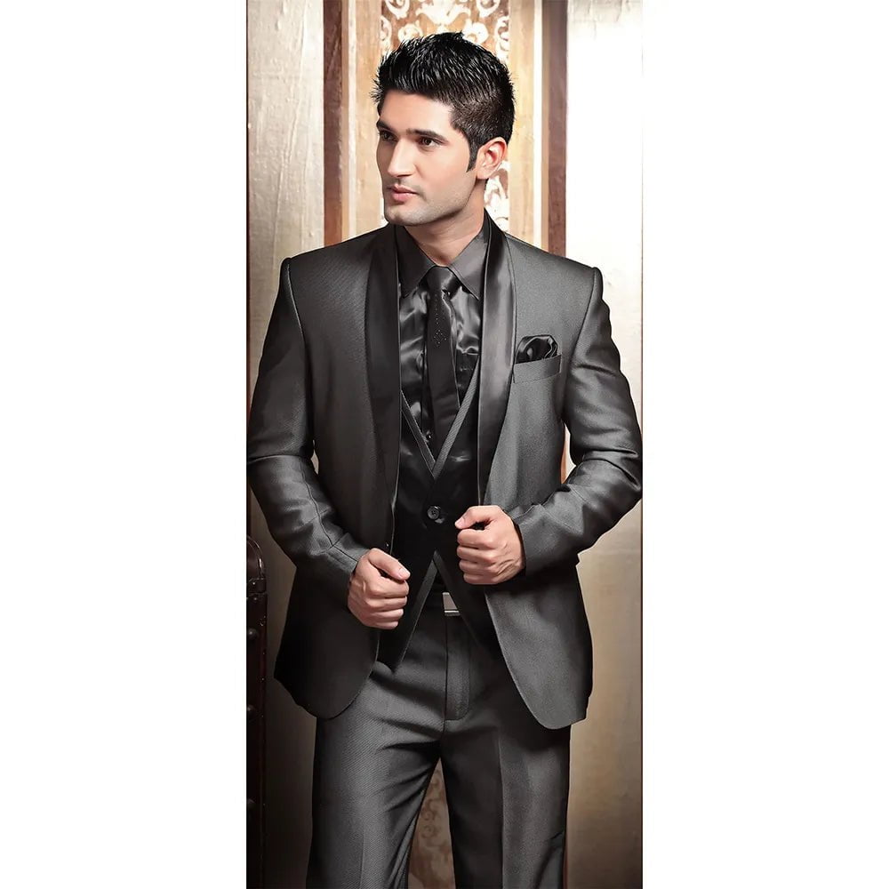 Storazone 2024 New Arrival Tailor Made Mens Suit Single Breasted Black Business Wedding Set 3 Piece(Jacket+Pant+Vest) Luxury Outfit Blazer