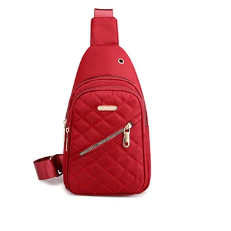 Storazone (20cm<Max Length<30cm) / Red BestSelling Chest CrossBorder Supply Of Composite Fabric Leisure Shoulder Bag Ladies Backpack Embroidered