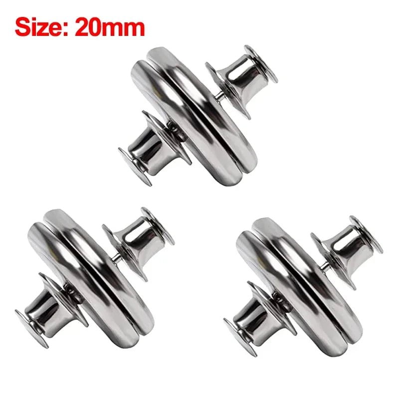 Storazone 20mm / 1 Pair 1/10Pairs Metal Magnetic Curtain Button Holder Detachable Window Screen Close Magnet Buckle Lightproof Room Curtain Closure Clip