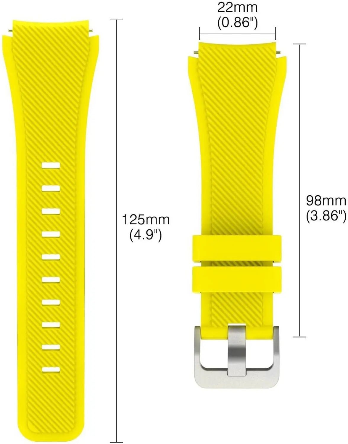 Storazone 20mm 22mm Strap For Samsung galaxy watch4 44mm/40mm 5 pro active 2 Gear s3 Silicone Correa bracelet Huawei Watch gt2/3/2e band