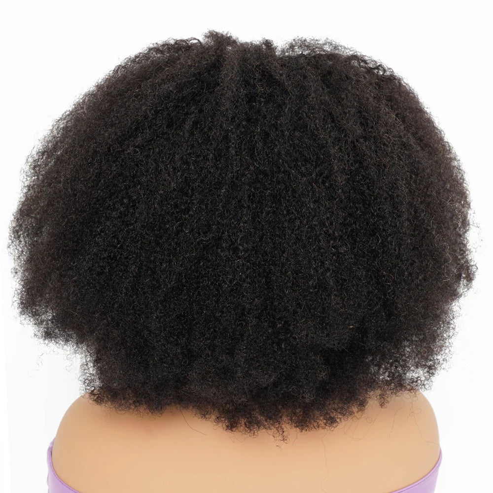 Storazone 250% Density Afro Kinky Curly Human Hair Wigs For Women Indian 13x4 Lace Frontal Wig 4x1 T Part Wig With Transparent Lace Remy