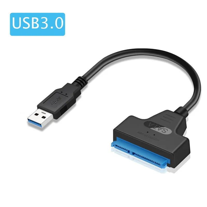 Storazone 25CM USB 3.0 SATA to USB 3.0 / 2.0 Cable Up to 6 Gbps for 2.5 Inch External HDD SSD Hard Drive SATA 3 22 Pin Adapter USB 3.0 to Sata III Cord