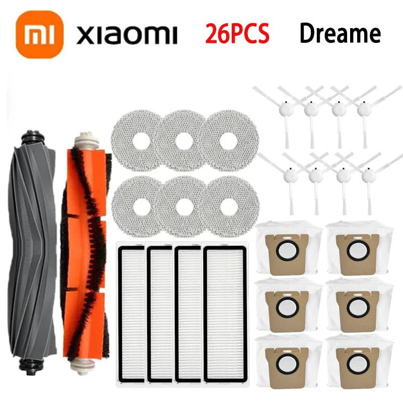 Storazone 26PCS 1 For Dreame L10s Ultra / L10S Pro Accessories XIAOMI Mijia Omni 1S B101CN Robot X10+ Vacuum Main Side Brush Filter Mop parts