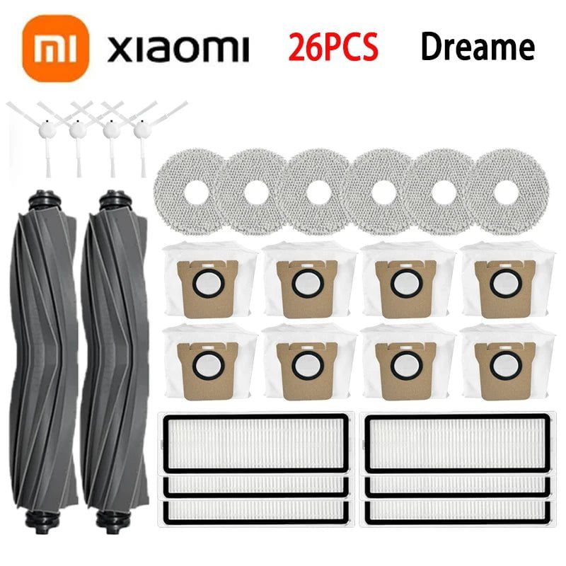 Storazone 26PCS For Dreame L10s Ultra / L10S Pro Accessories XIAOMI Mijia Omni 1S B101CN Robot X10+ Vacuum Main Side Brush Filter Mop parts