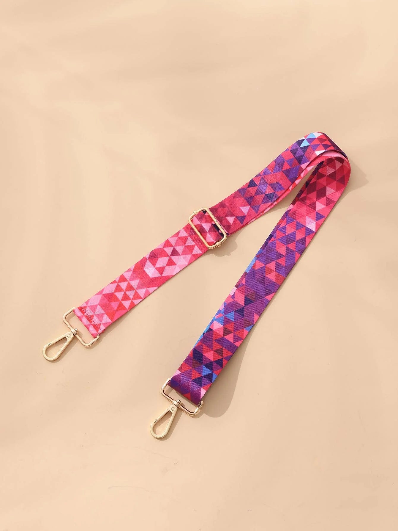 Storazone 27 / Gold buckle Women Colorful Fabric Shoulder Strap Lady Bag Accessories Adjustable Removable Wide Shoulder Crossbody Messenger Nylon Bag Strap