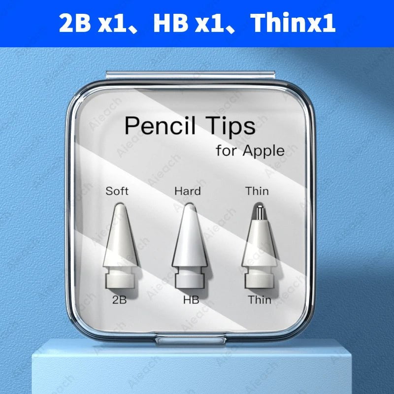 Storazone 2B x1 HB x1 3.0 X1 / CHINA Tip For Apple Pencil Pen Nib For Apple Pencil 1ª 2nd Generation Tip Double Layer 2B HB 2.0 3.0 Soft Hard iPad Pencil Accessories