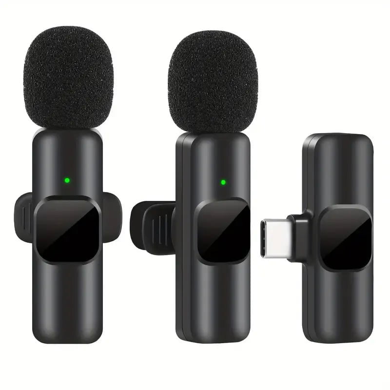 Storazone 2in1 Type-C K9 Wireless Lavalier Microphone for Live Interview Intelligent Noise Reduction Monitoring Reverberation Bluetooth Lavalier 2023