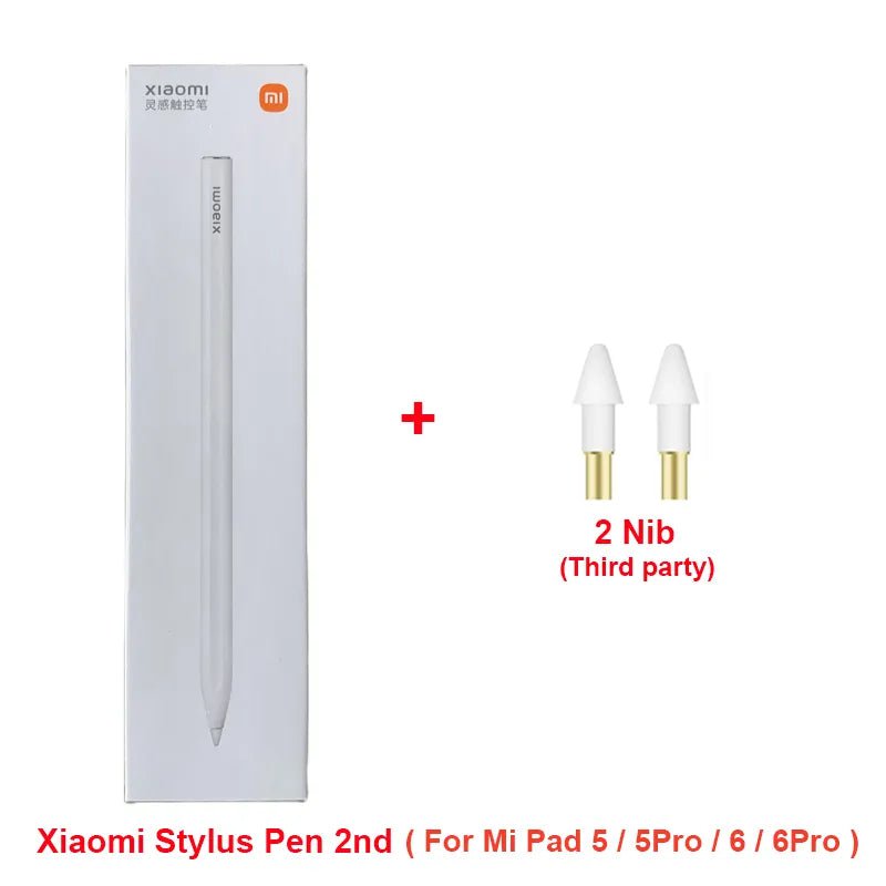 Storazone 2nd add two nib Original Xiaomi Stylus Pen 2 nd 240Hz Draw Writing Screenshot Tablet Screen Touch Xiaomi Smart Pen For Xiaomi Mi Pad 6 5 Pro