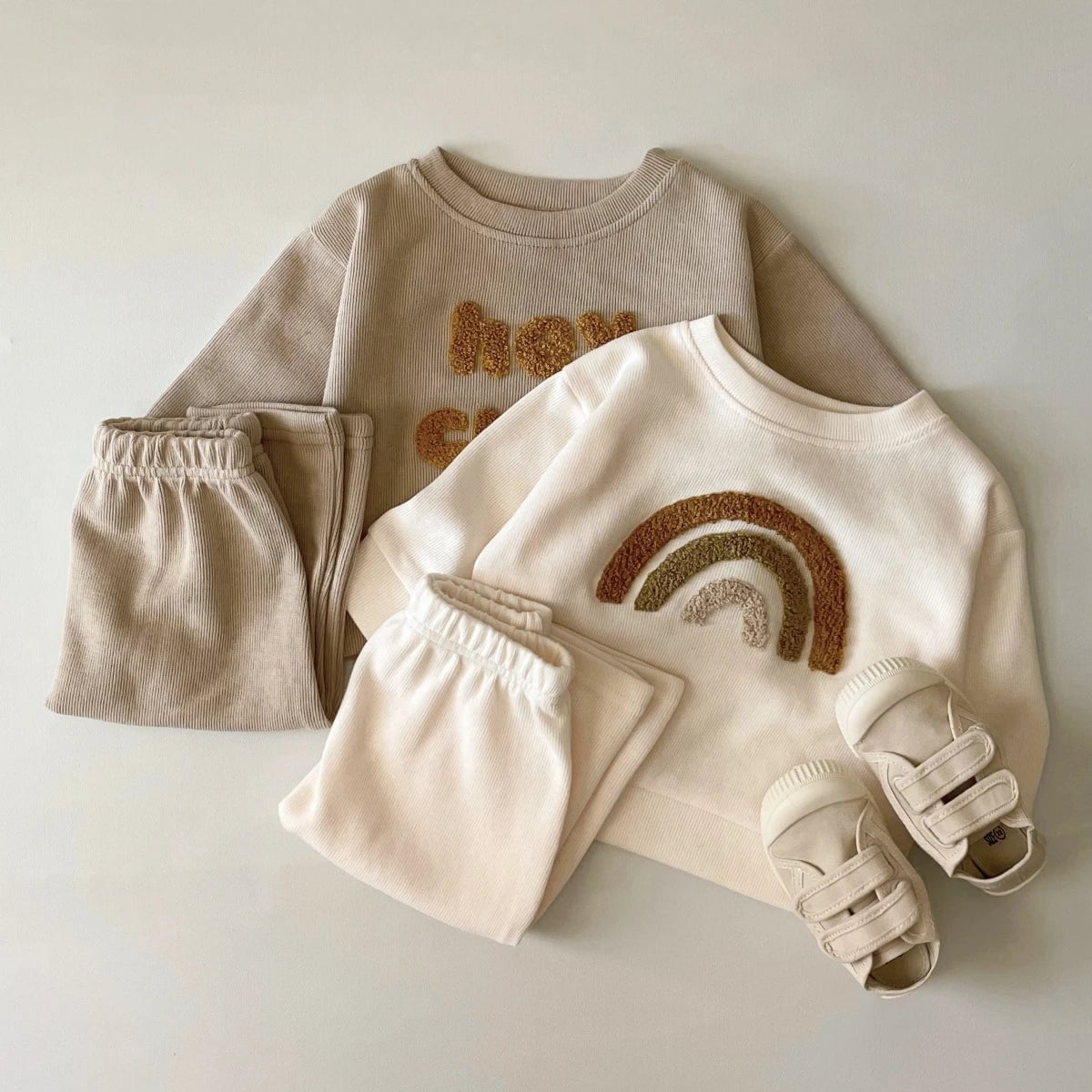 Storazone 2PCS Casual Autumn Baby Clothes Set Toddler Newborn Baby Boy Girl Casual Tops Sweater + Loose Trouser Kids Clothing Outfits