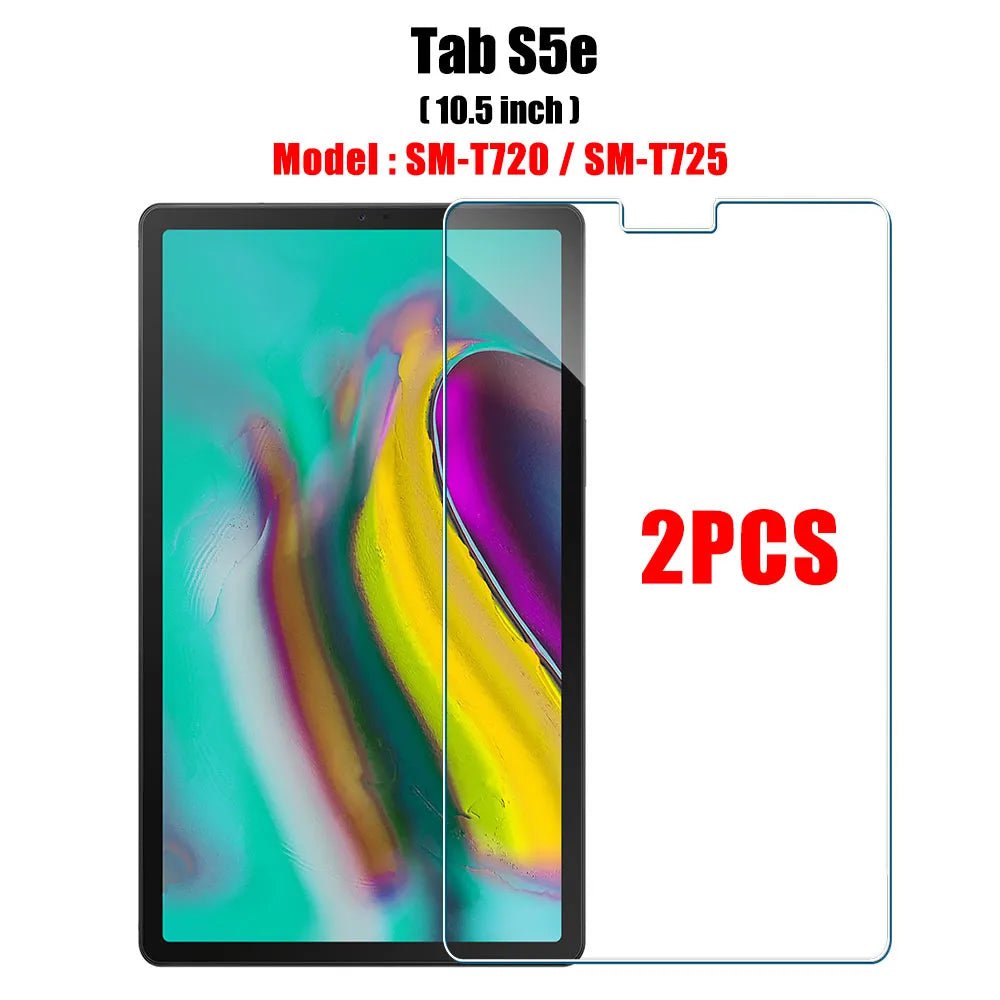 Storazone 2pcs Tab S5e 2PCS Tempered Glass Screen Protector for Samsung Galaxy Tab S8 Ultra Plus S6 Lite S7 Fe A7 Lite A8 S9 A9 Tablet Accessories Film