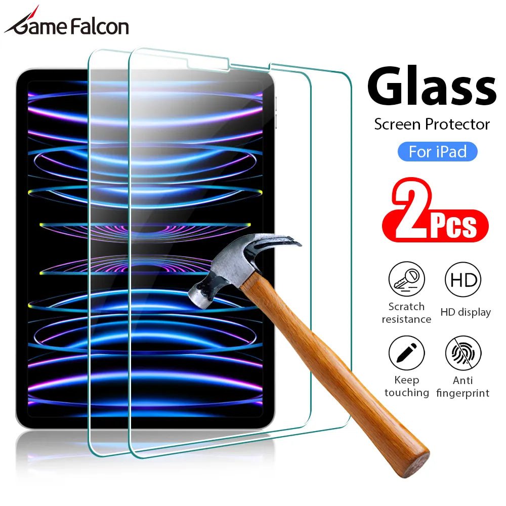 Storazone 2Pcs Tempered Glass Screen Protector For Ipad Air 5 4 3 2 Pro 11 2022 Mini 6 9 9th 10 10th Generation 10.2 9.7 2021 Accessories