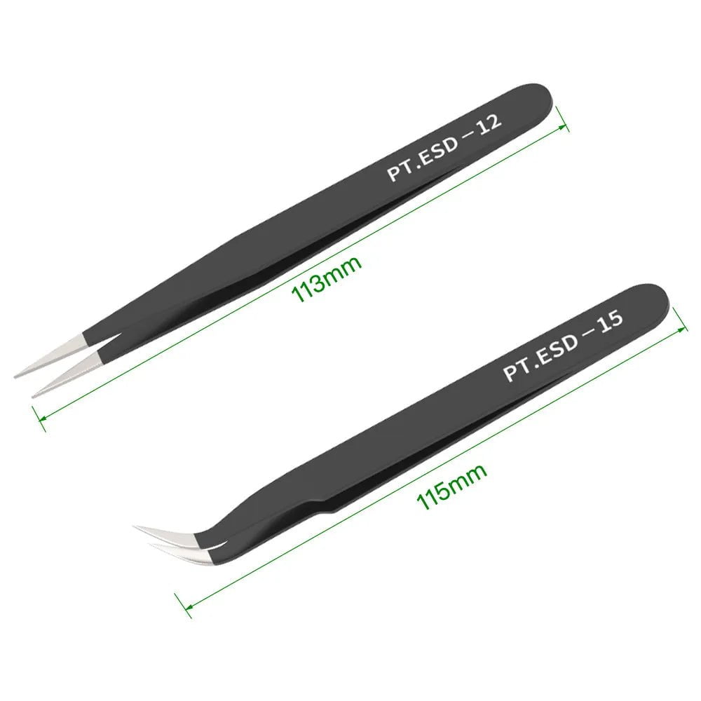 Storazone 2pcs Tweezers Kit KINGROON 3D Printer Cleaner Tool Copper Wire Brush Toothbrush Nozzle Cleaning Needle 3D Printer Parts Cleaning Tool Wrench Kit
